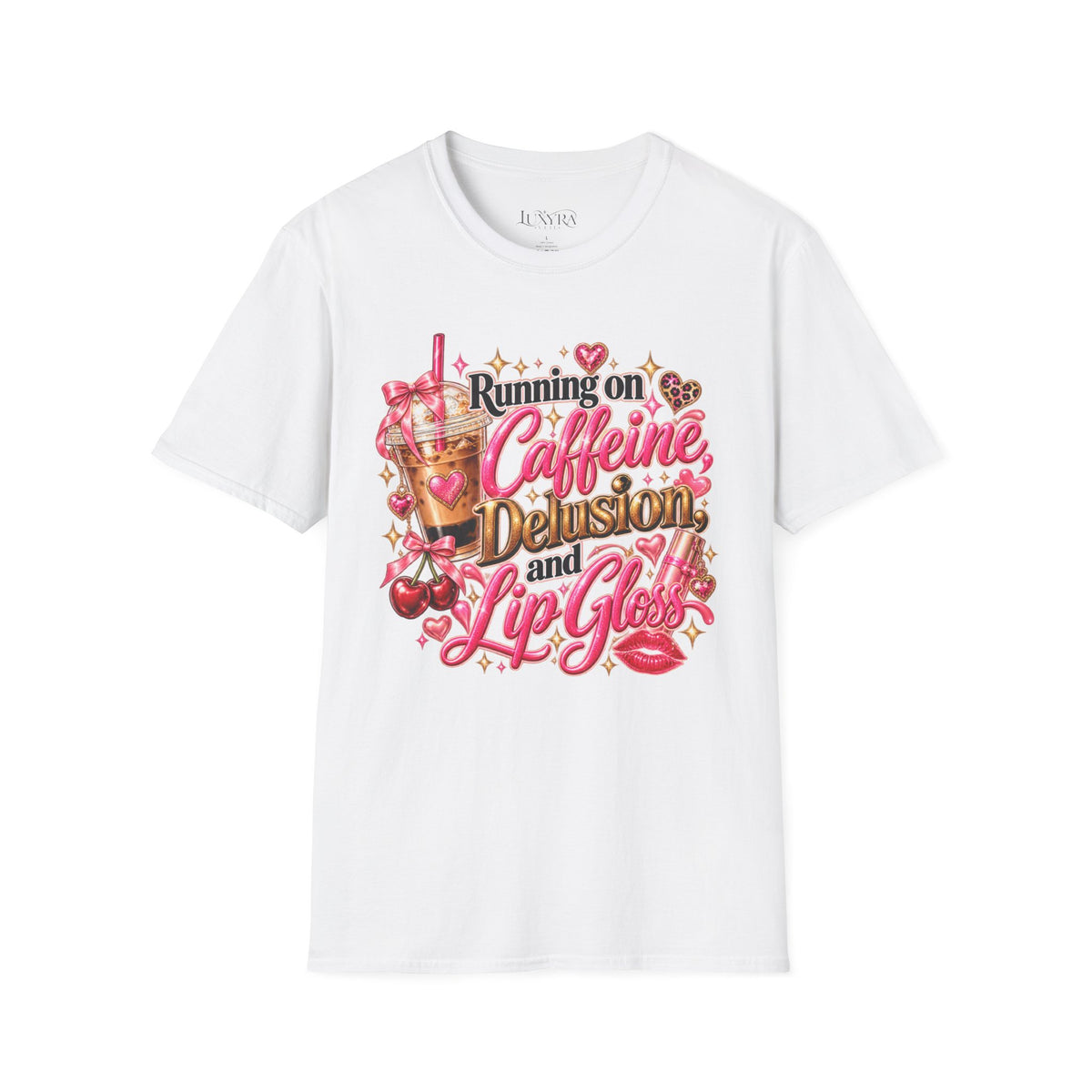 Caffeine Delusion and Lip Gloss Tee