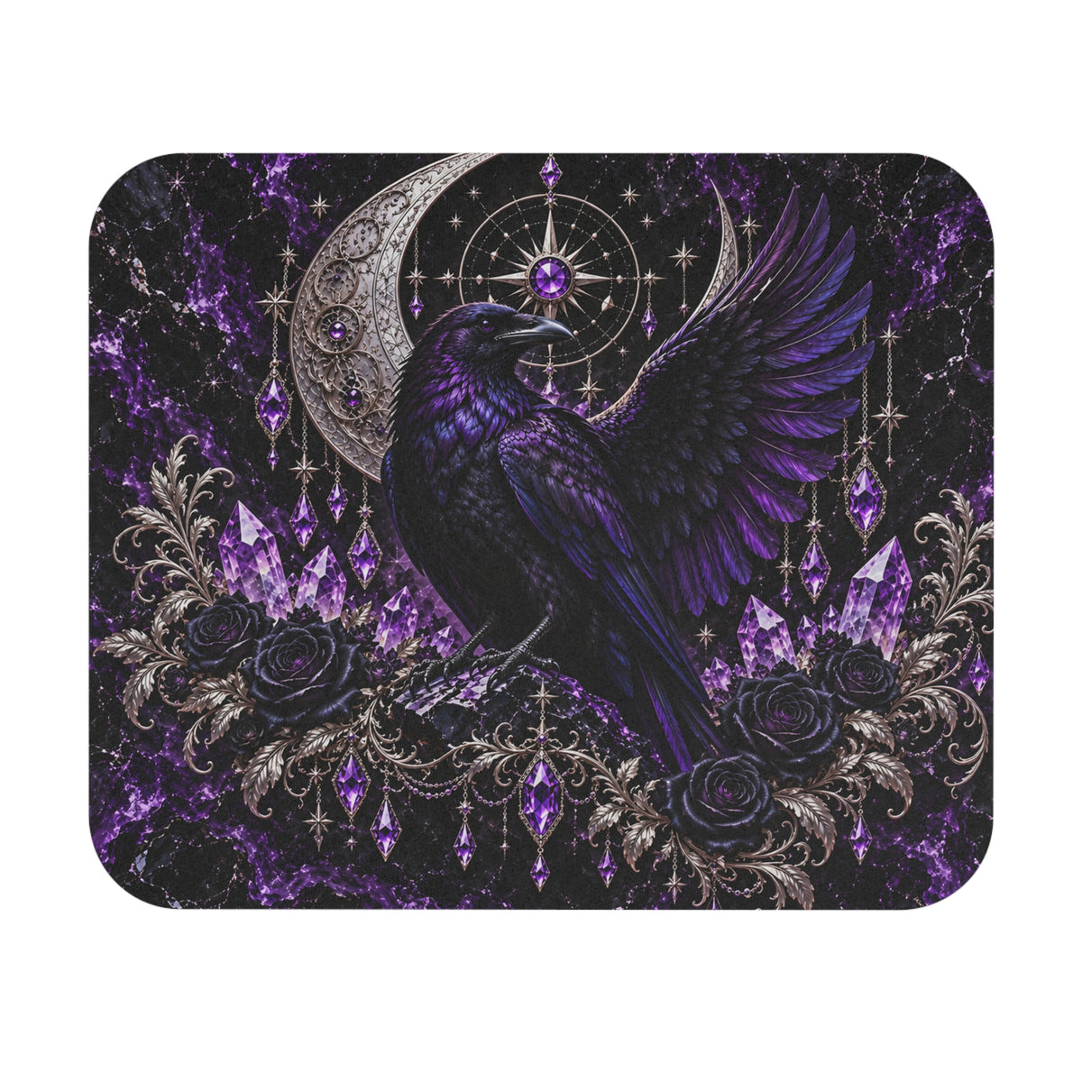 Midnight Raven Mouse Mat