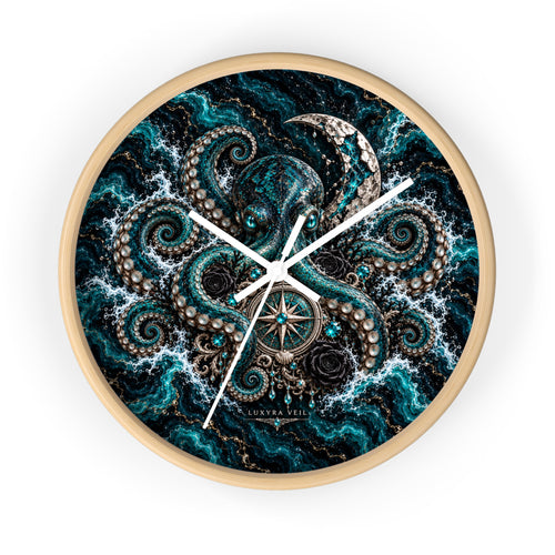 Abyssal Octopus Wall Clock