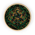 Emerald Serpent Wall Clock