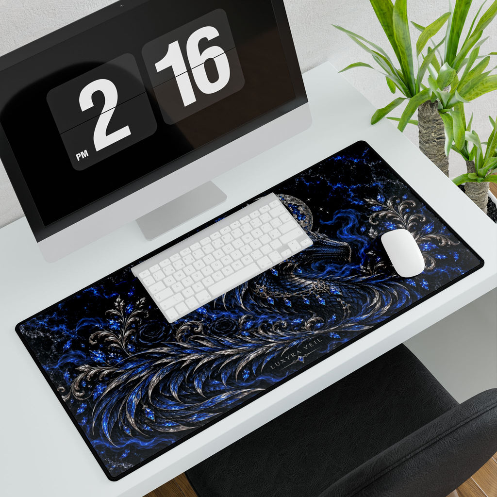 Sapphire Dragon Desk Mat