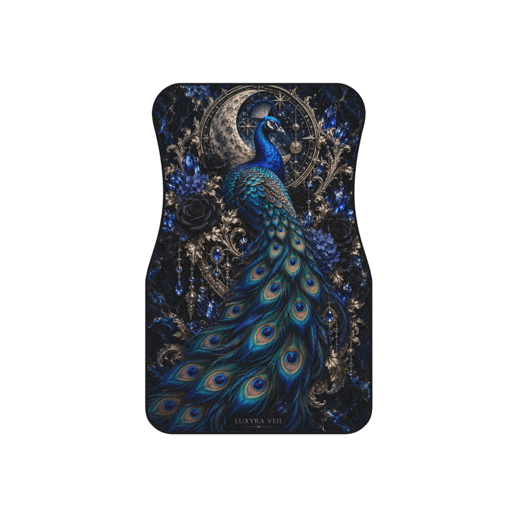 Sapphire Peacock Car Floor Mats – Set of 4