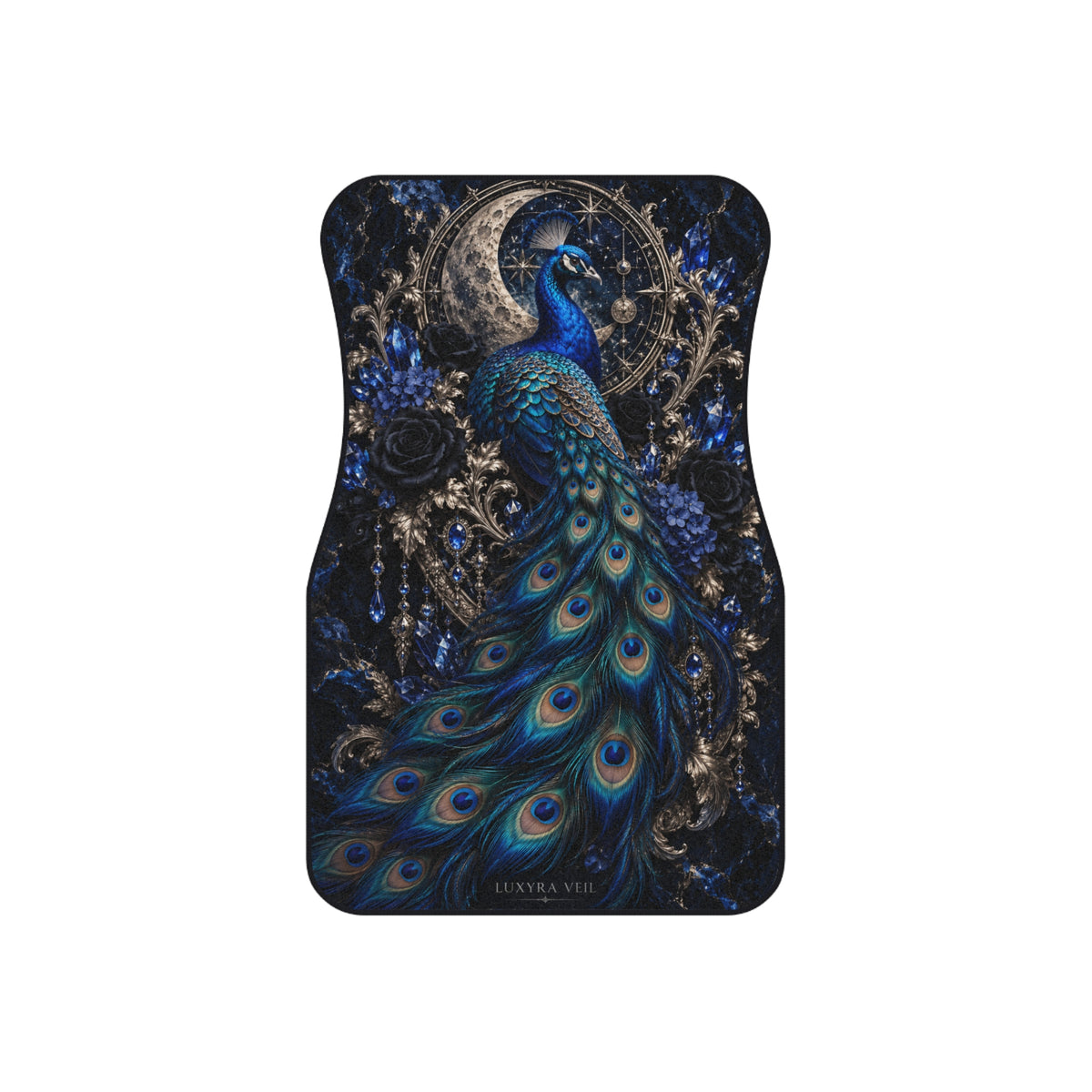 Sapphire Peacock Car Floor Mats – Set of 4