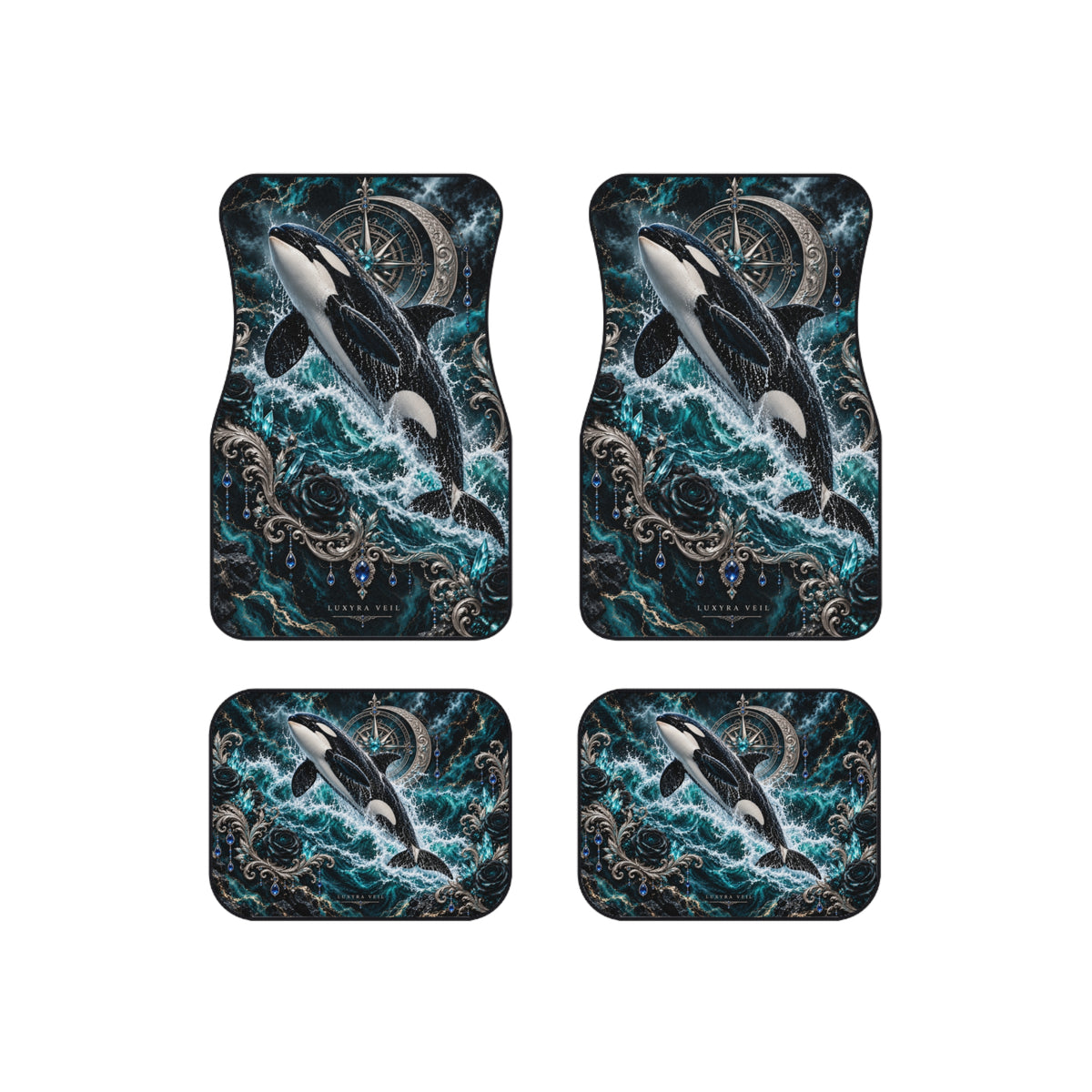 Storm Orca Car Floor Mats – Set of 4