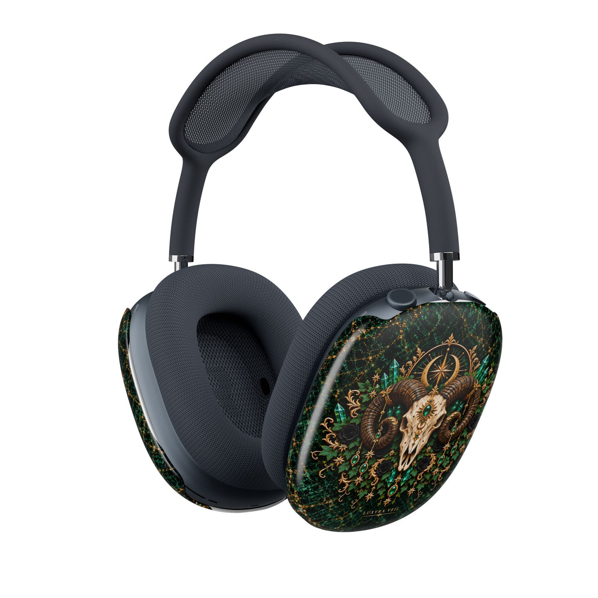 Emerald Ram Skull AirPods Max Covers