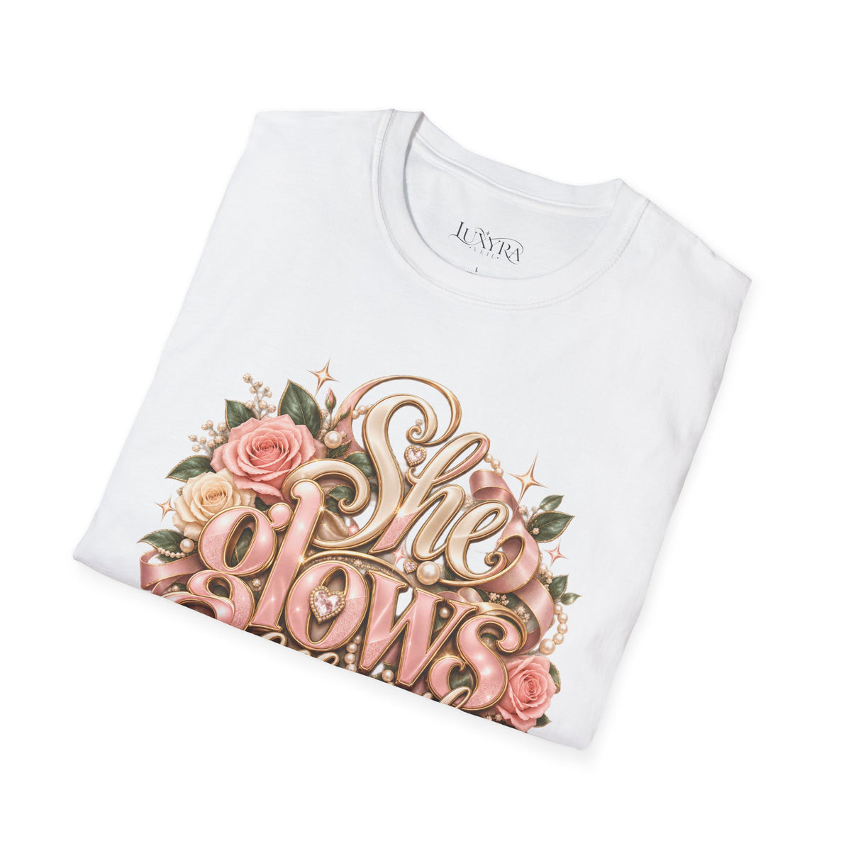 She Glows Differently Rose Tee