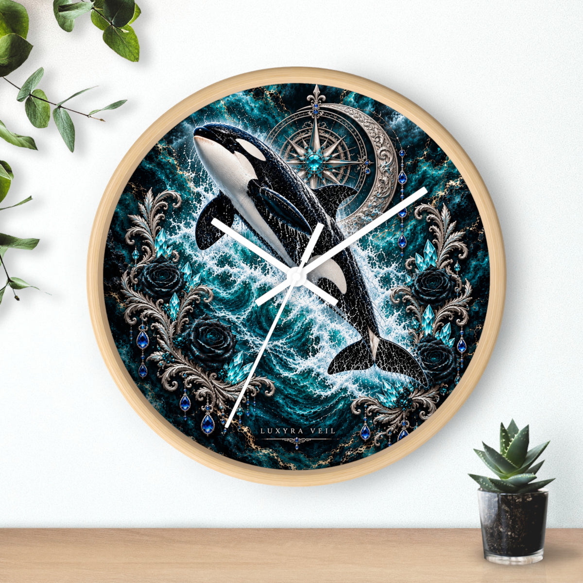 Storm Orca Wall Clock