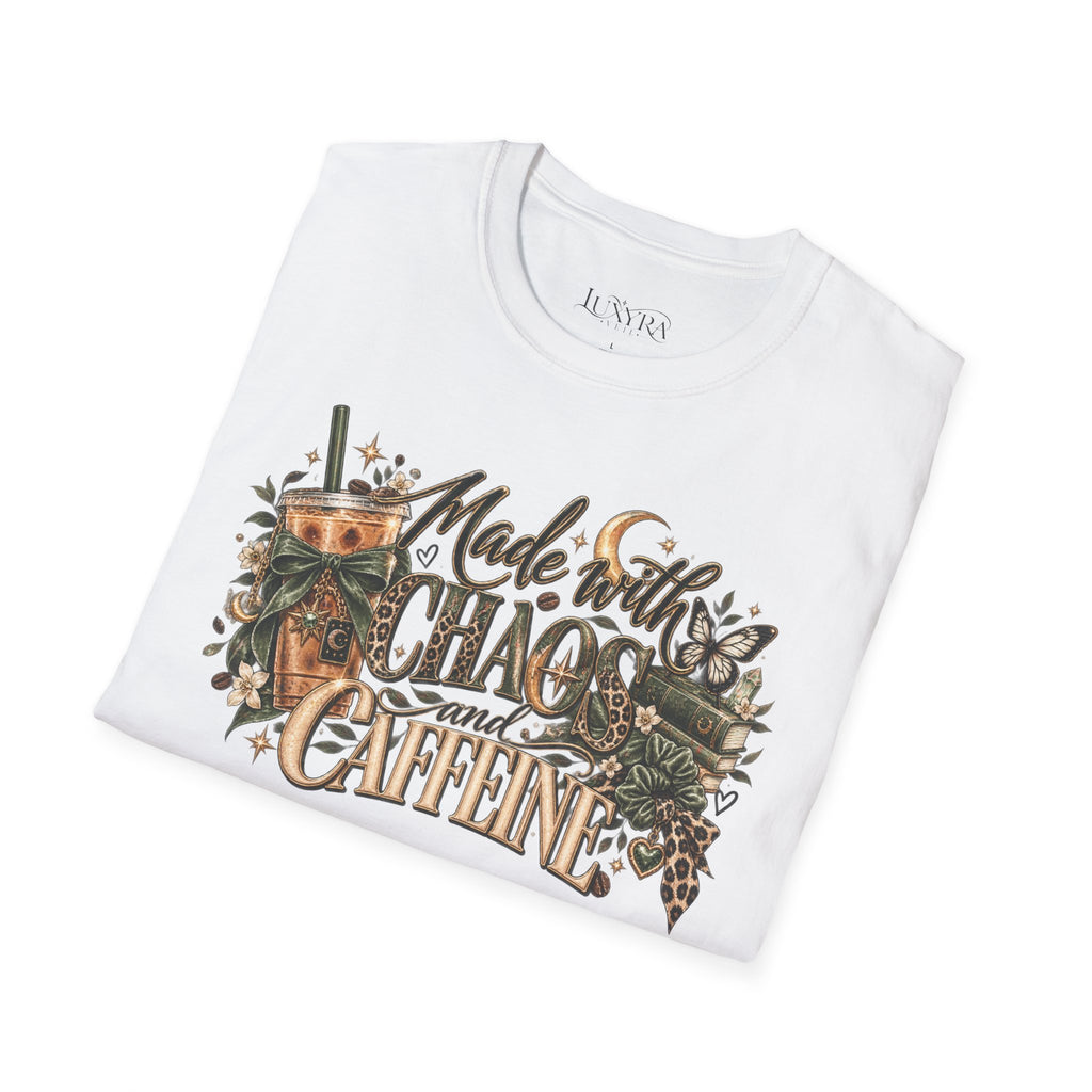 Chaos and Caffeine Gold Tee