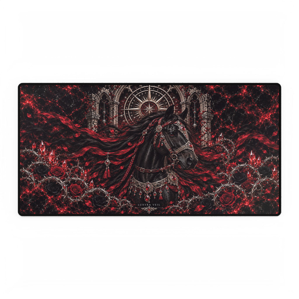 Crimson Stallion Desk Mat