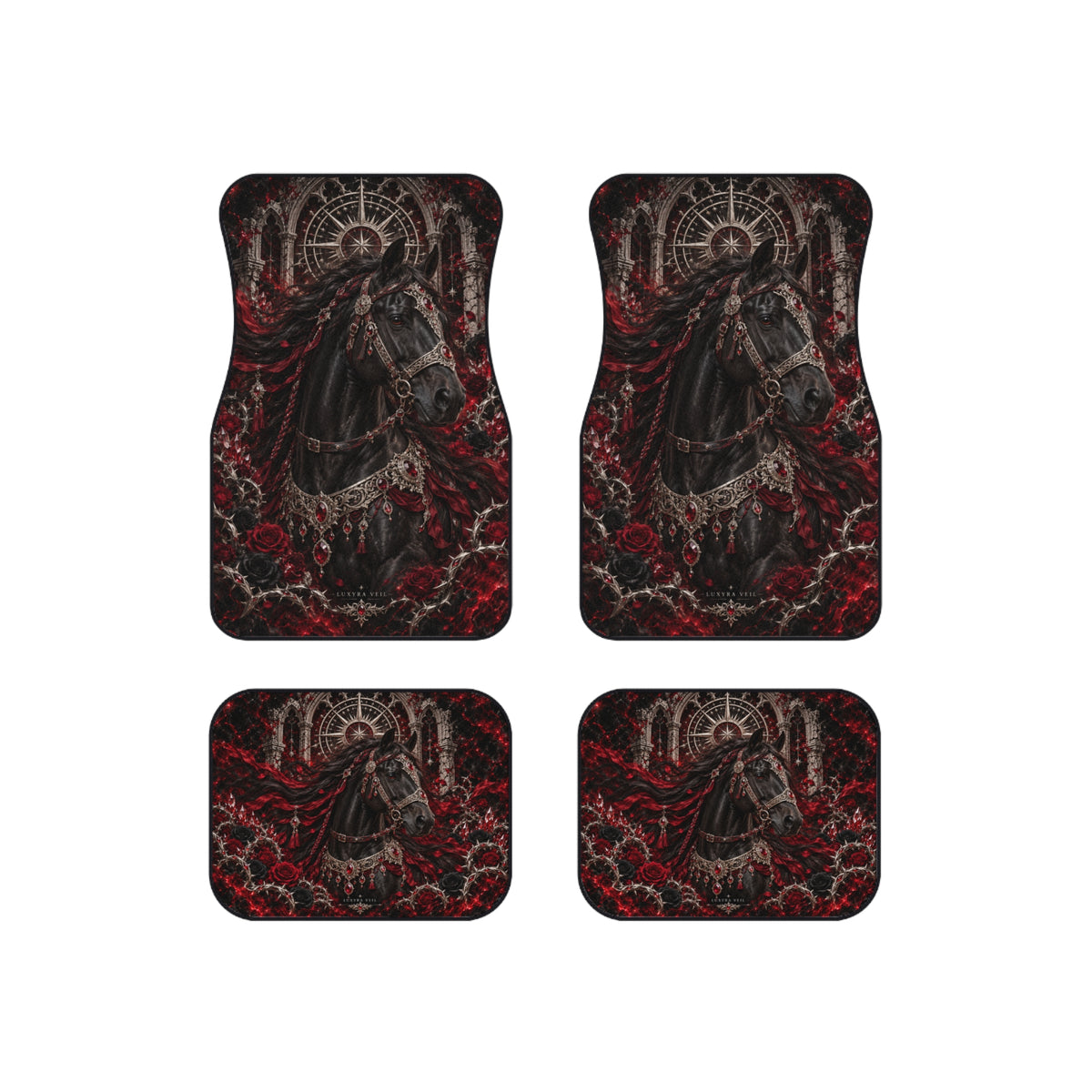 Crimson Stallion Car Floor Mats – Set of 4