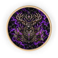 Amethyst Stag Wall Clock