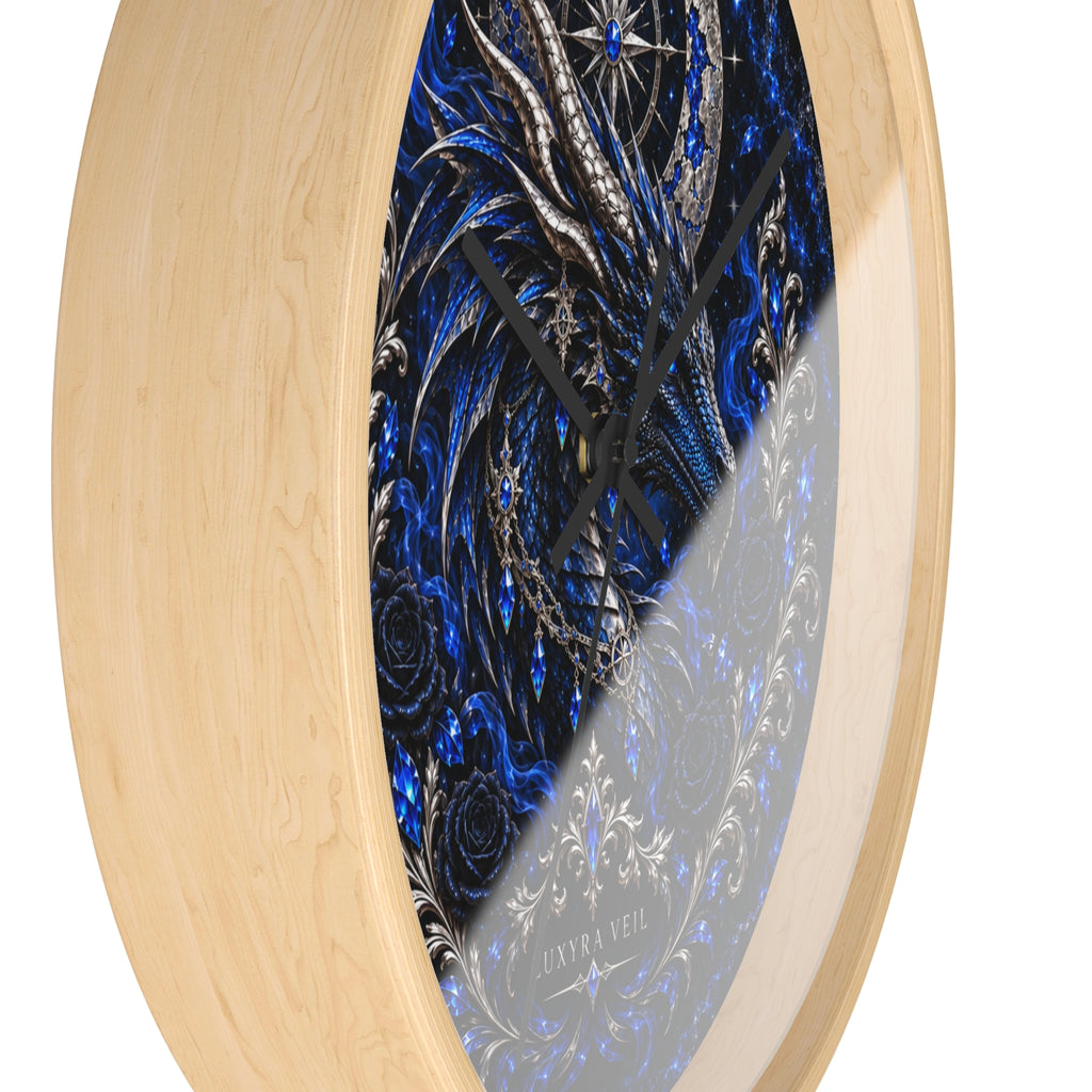 Sapphire Dragon Wall Clock