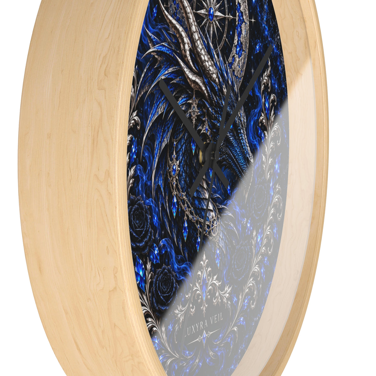 Sapphire Dragon Wall Clock
