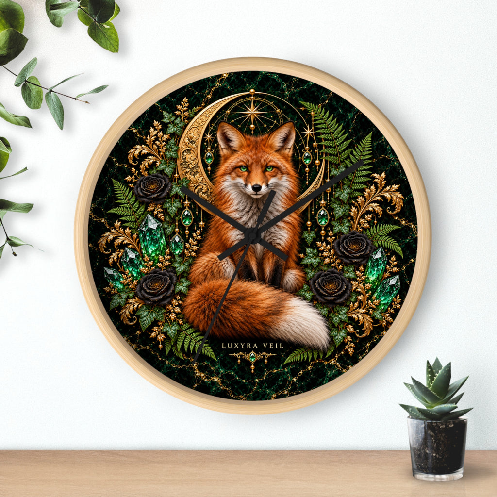 Woodland Fox Wall Clock
