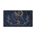 Sapphire Dragon Stitched-Edge Desk Mat