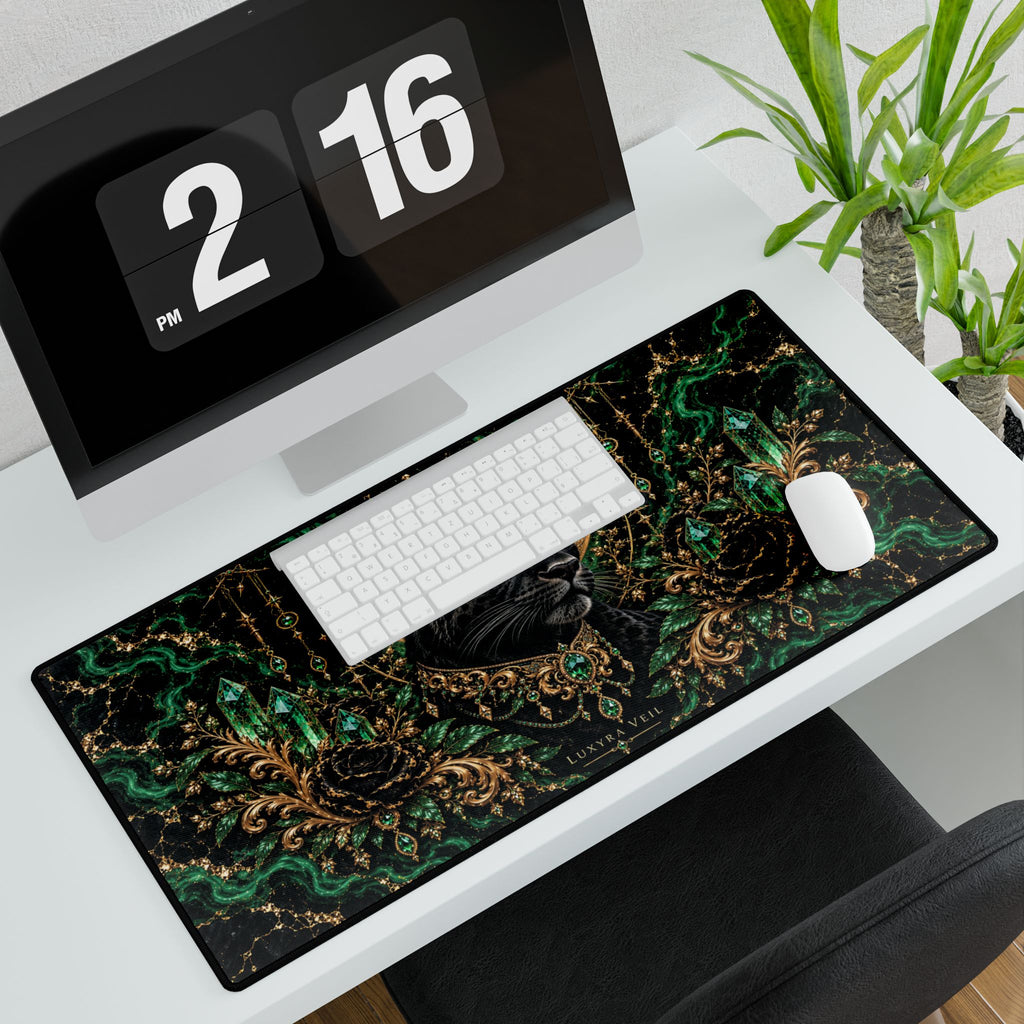 Emerald Panther Desk Mat