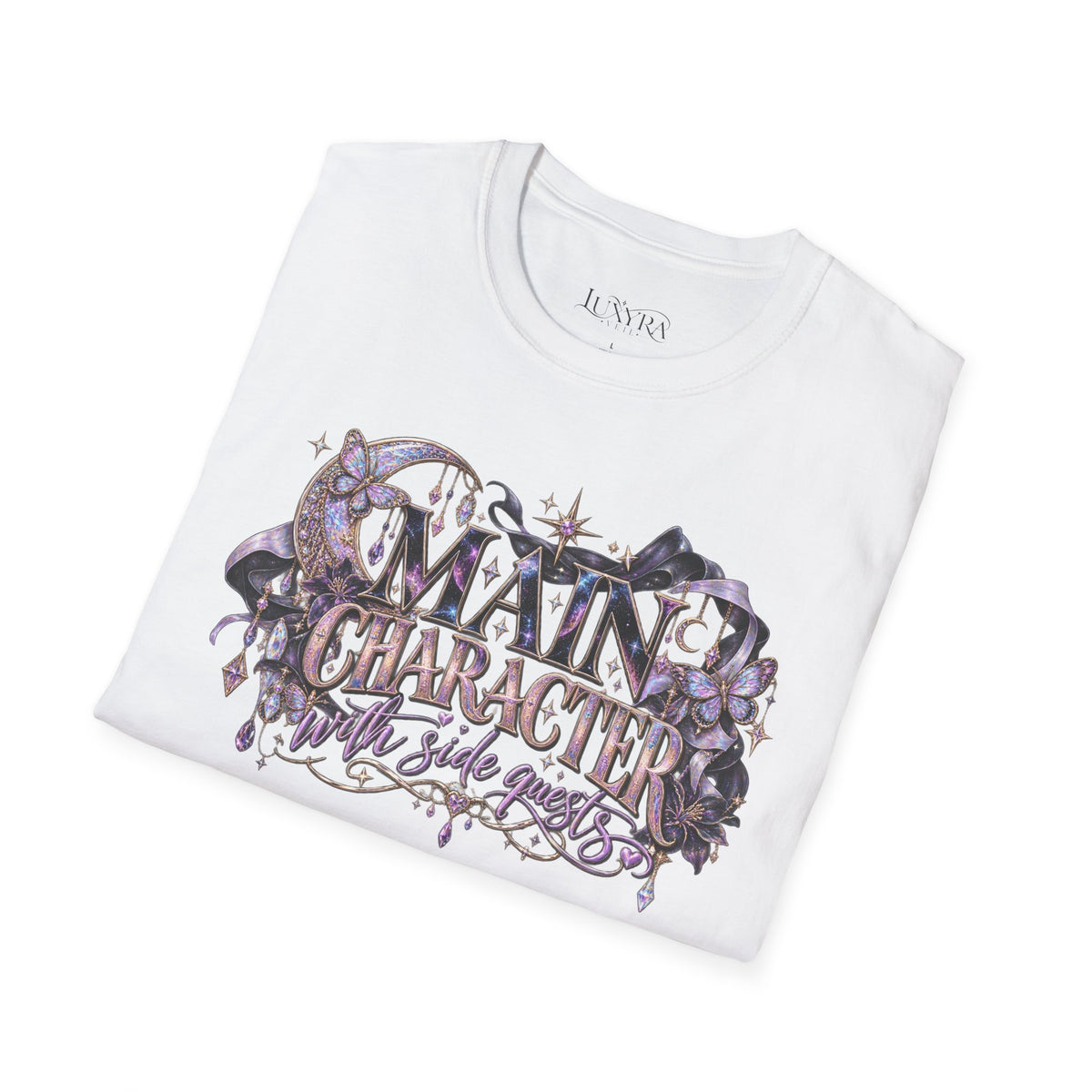 Main Character with Side Quests Purple Tee