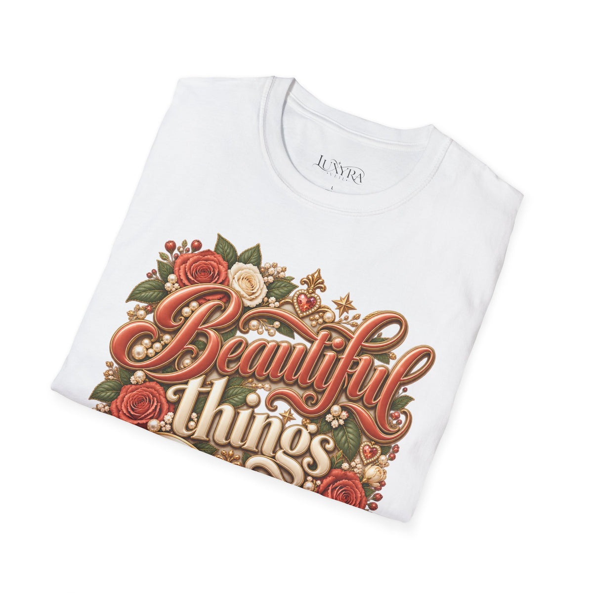 Beautiful Things Take Time Terracotta Tee