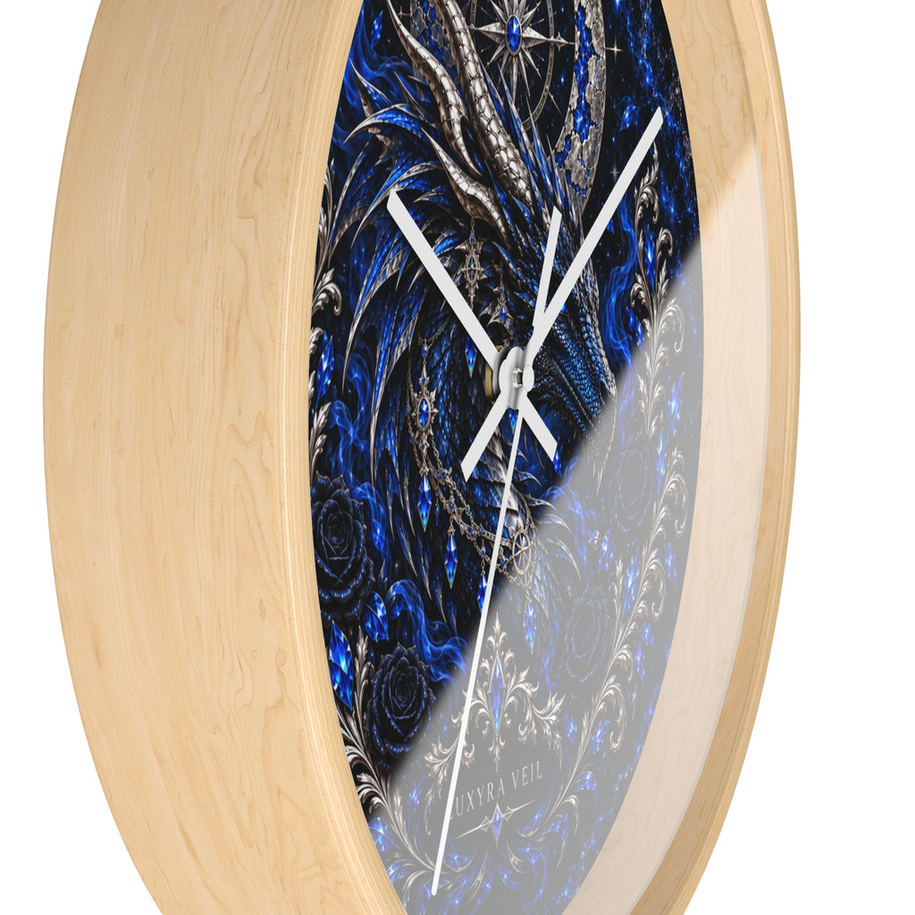 Sapphire Dragon Wall Clock