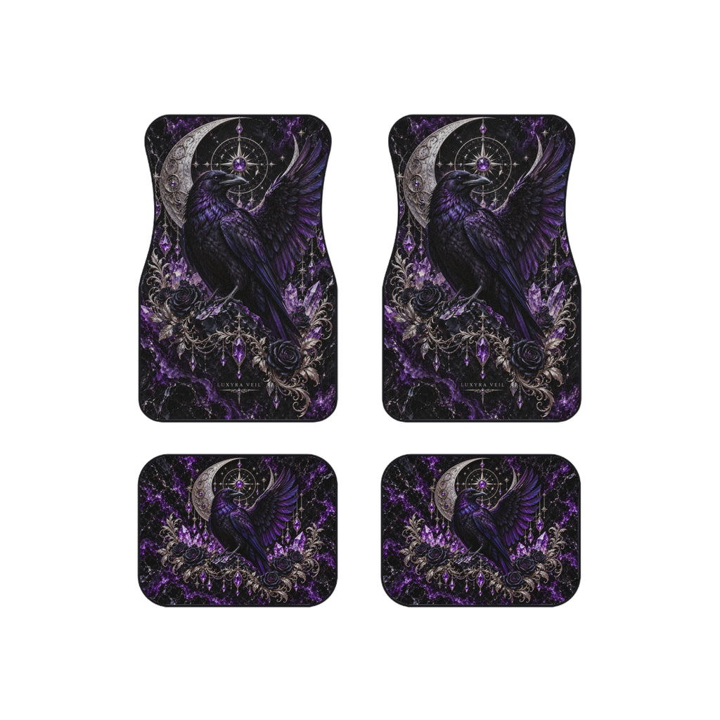 Midnight Raven Car Floor Mats – Set of 4