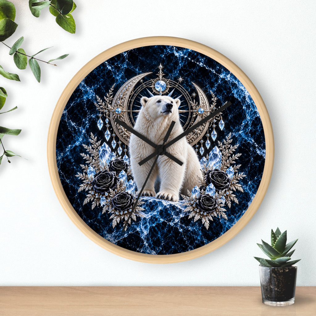 Arctic Polar Bear Wall Clock