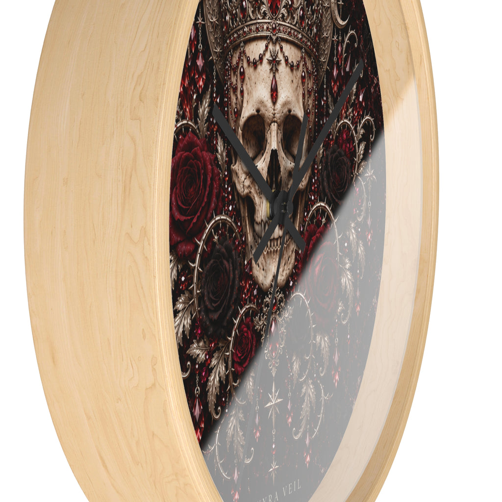 Crowned Skull Wall Clock