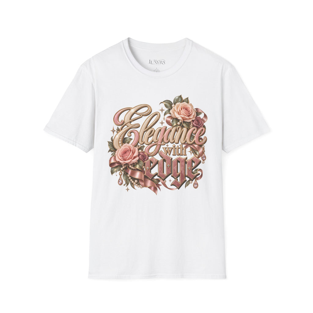 Elegance with Edge Rose Tee