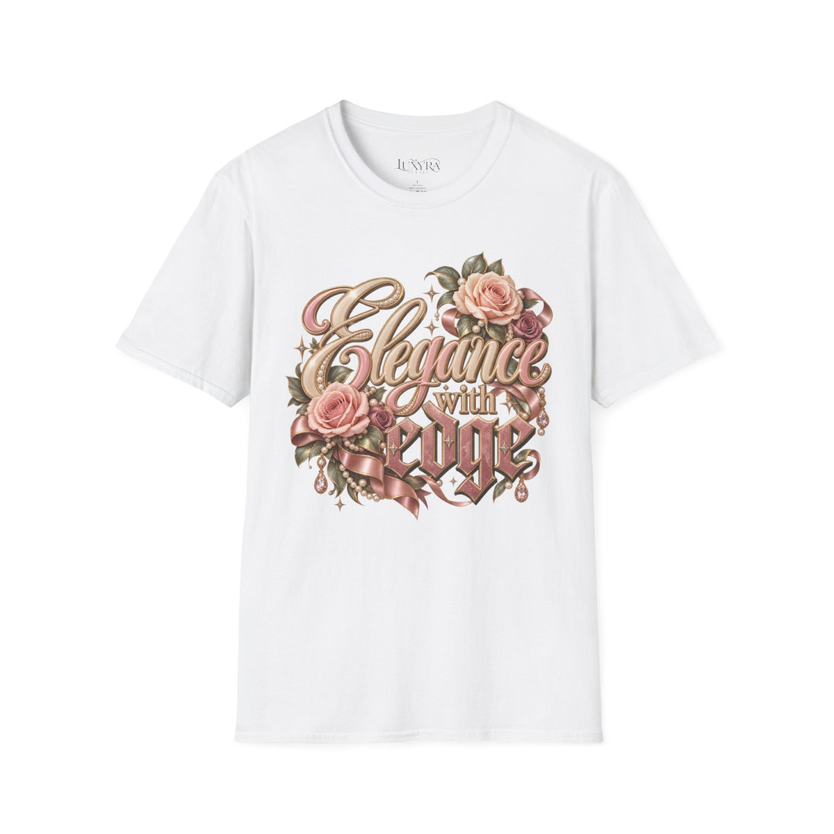 Elegance with Edge Rose Tee