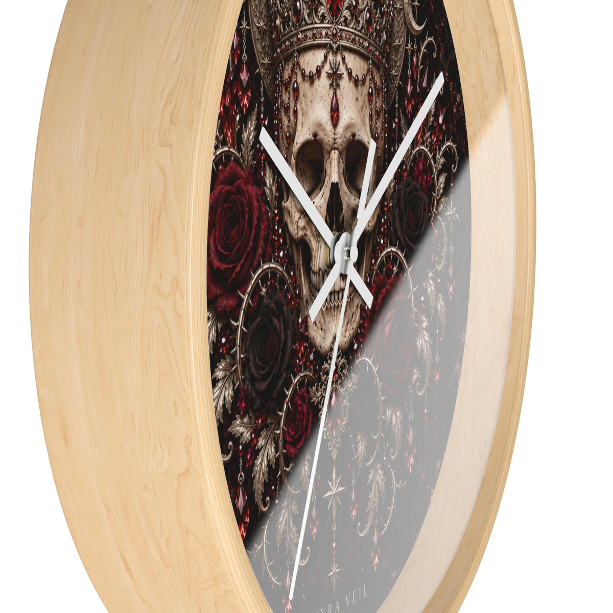Crowned Skull Wall Clock