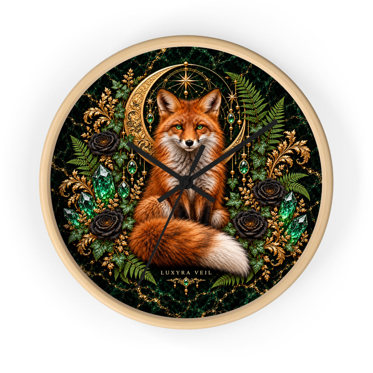 Woodland Fox Wall Clock