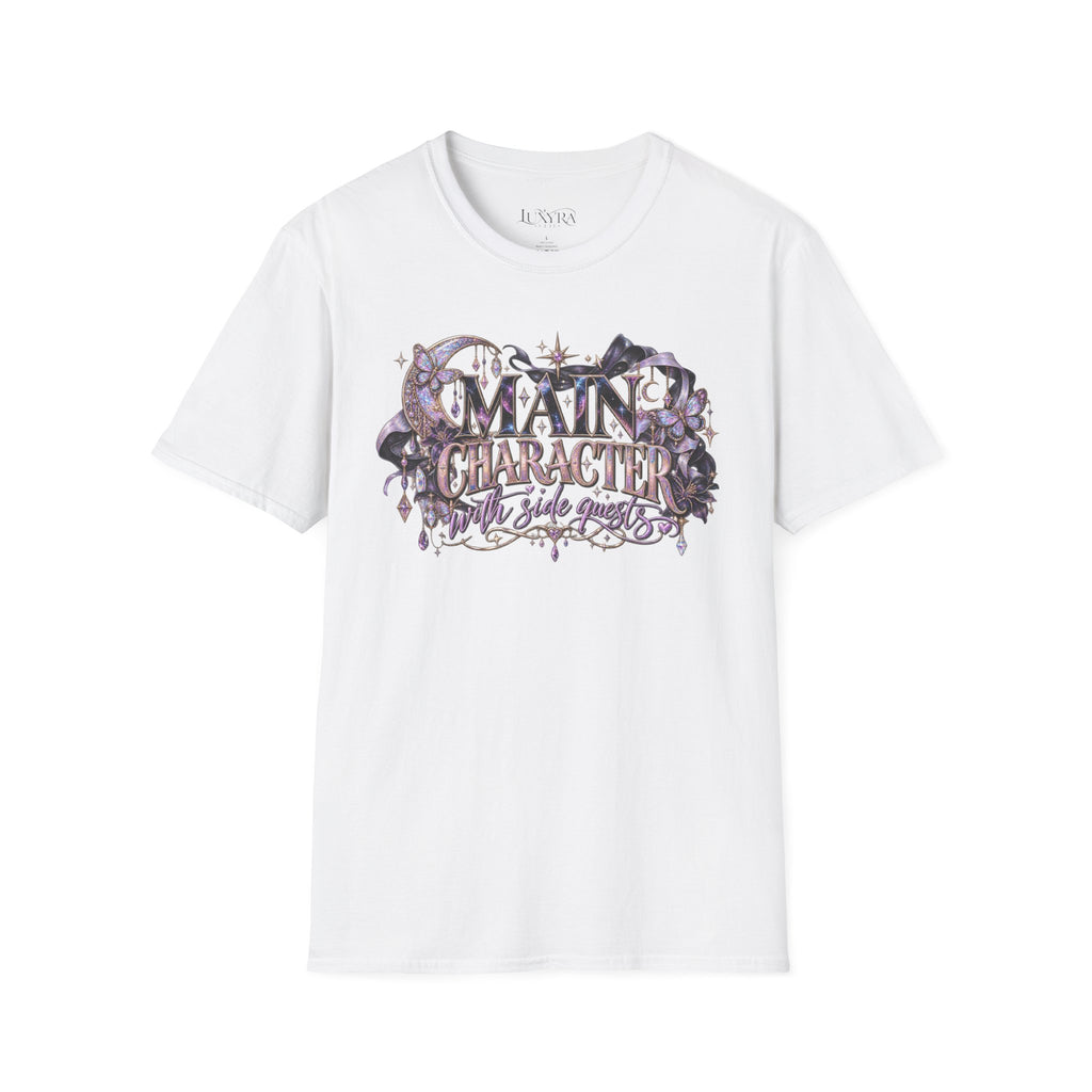 Main Character with Side Quests Purple Tee