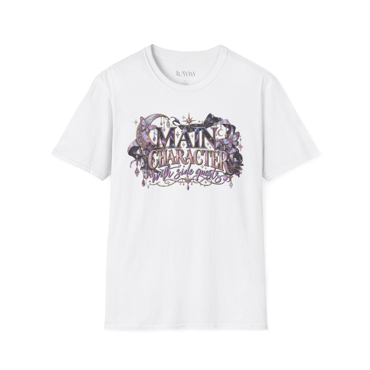 Main Character with Side Quests Purple Tee