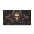 Crowned Skull Stitched-Edge Desk Mat