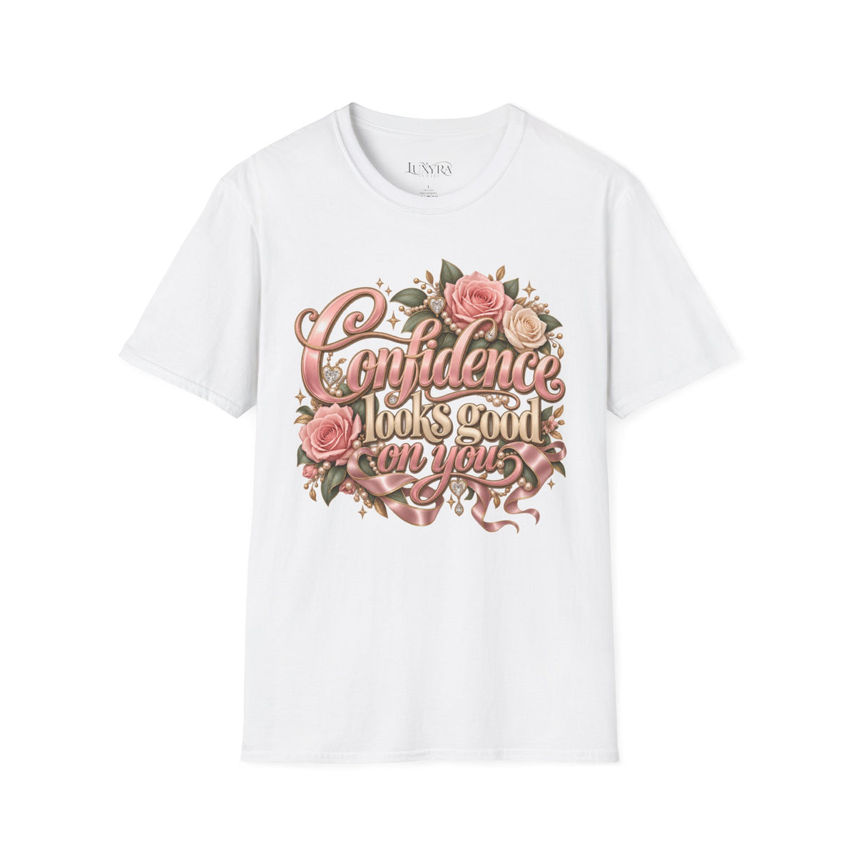 Confidence Looks Good on You Rose Tee