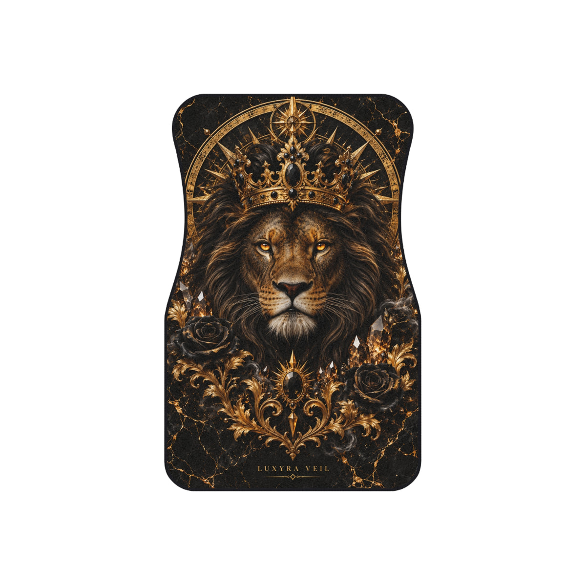 Crowned Lion Car Floor Mats – Set of 4