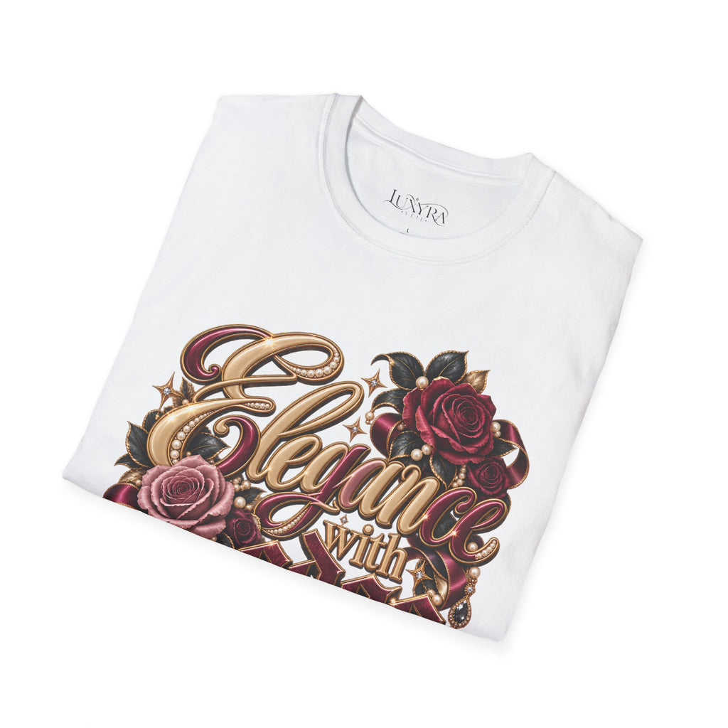 Elegance with Edge Burgundy Tee