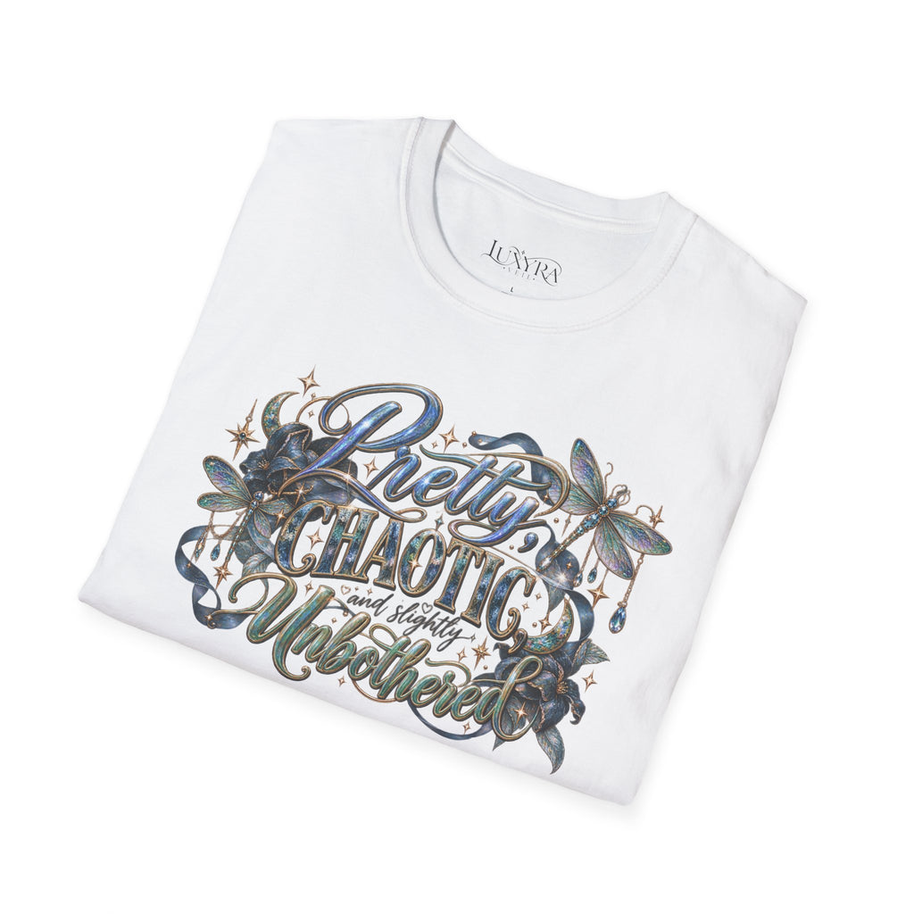 Pretty Chaotic and Unbothered Silver Tee