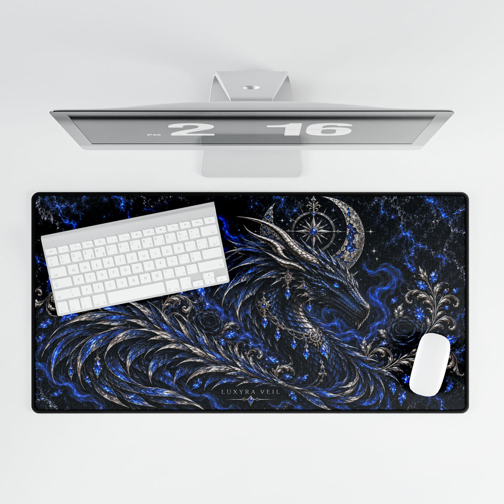 Sapphire Dragon Desk Mat