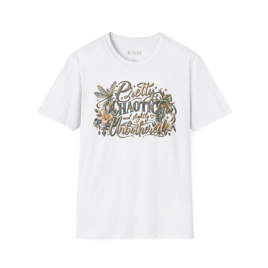 Pretty Chaotic and Unbothered Gold Tee