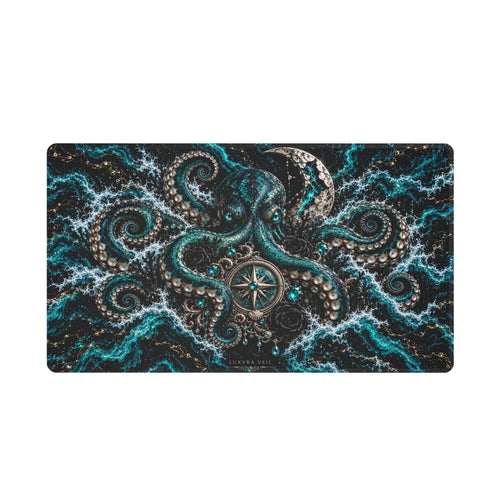 Abyssal Octopus Stitched-Edge Desk Mat