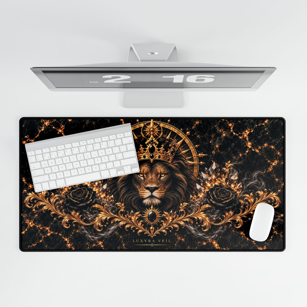 Crowned Lion Desk Mat