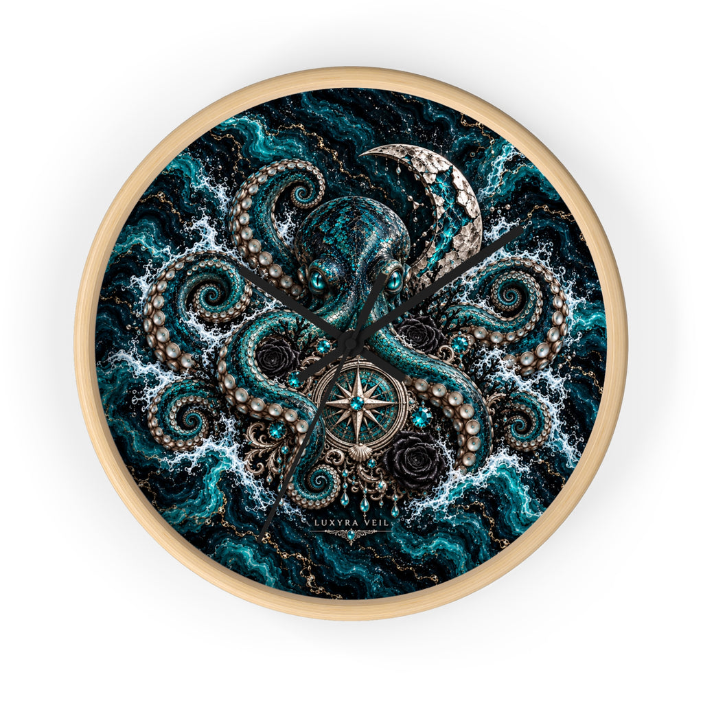 Abyssal Octopus Wall Clock