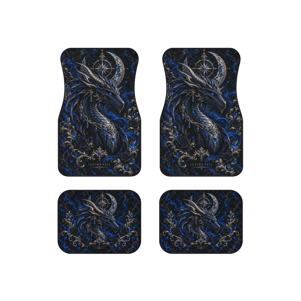 Sapphire Dragon Car Floor Mats – Set of 4