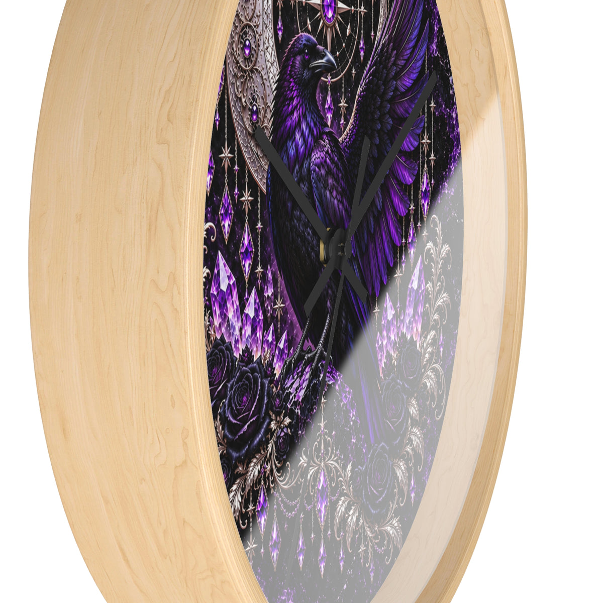 Midnight Raven Wall Clock
