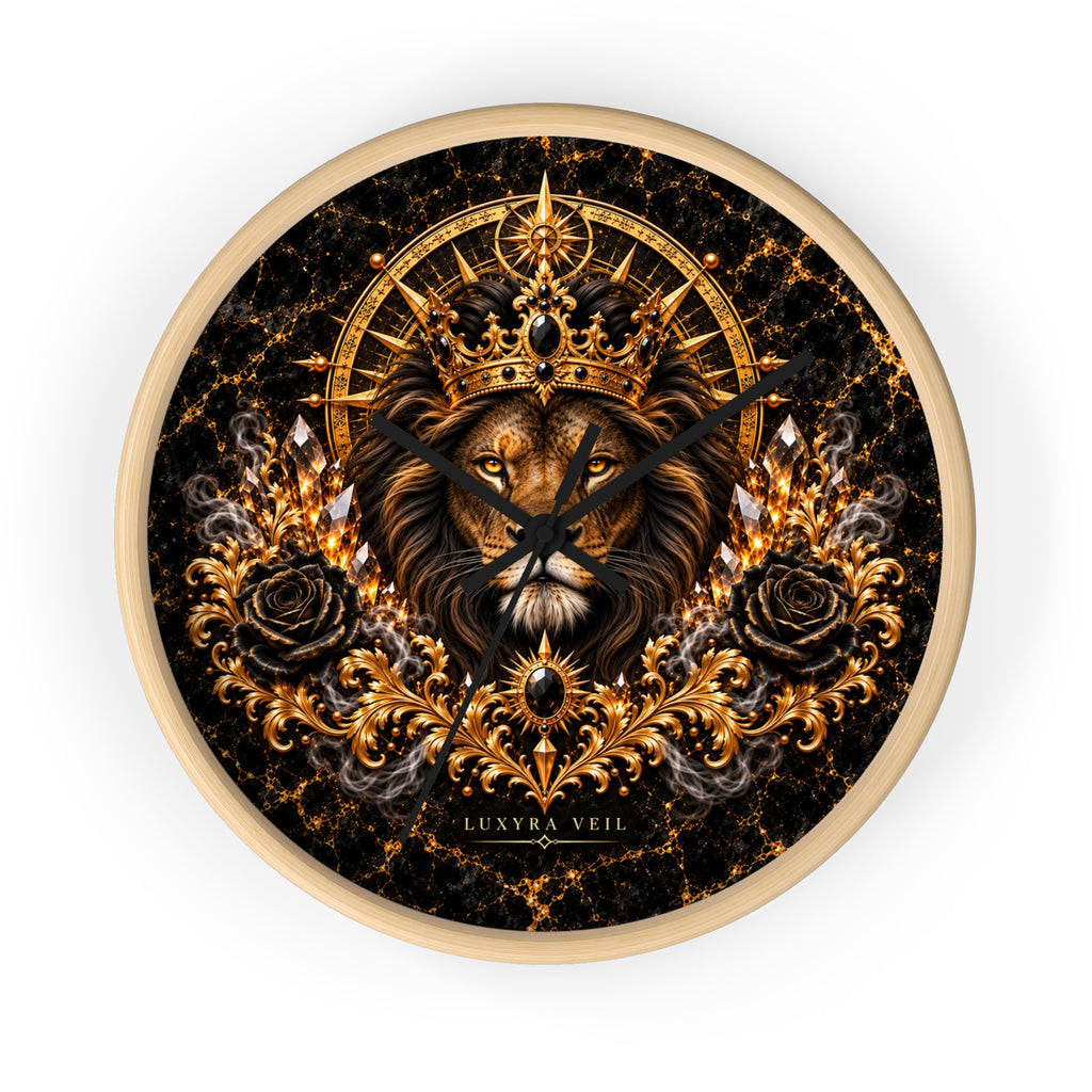 Crowned Lion Wall Clock