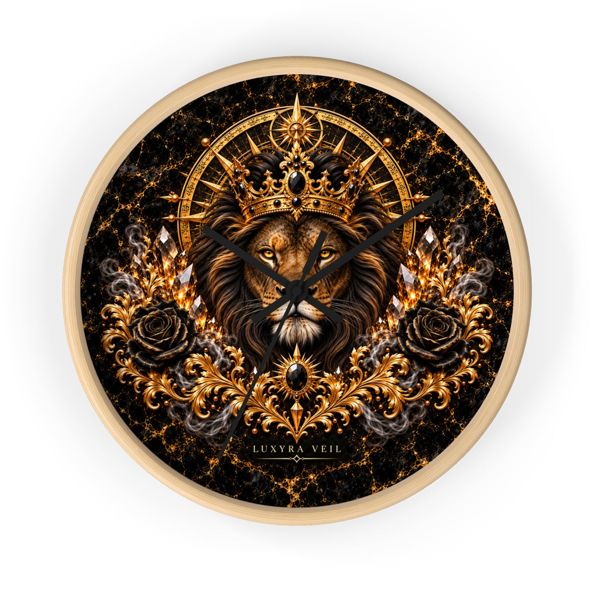 Crowned Lion Wall Clock