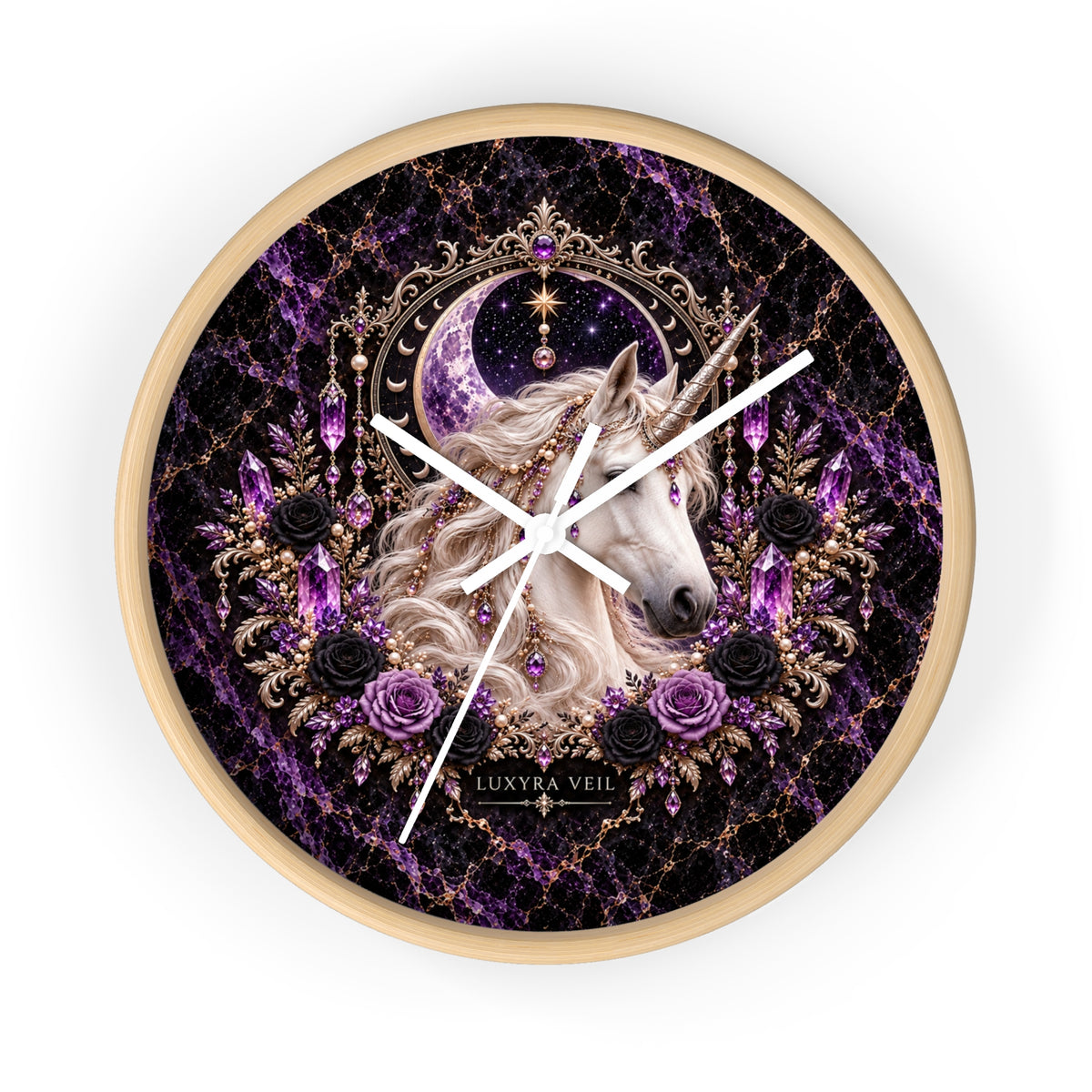 Celestial Unicorn Wall Clock