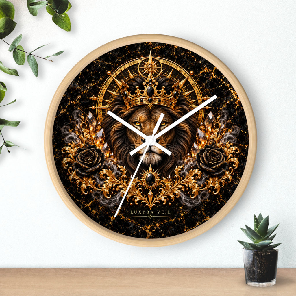 Crowned Lion Wall Clock