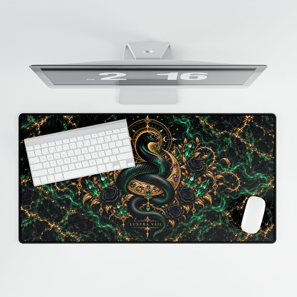 Emerald Serpent Desk Mat