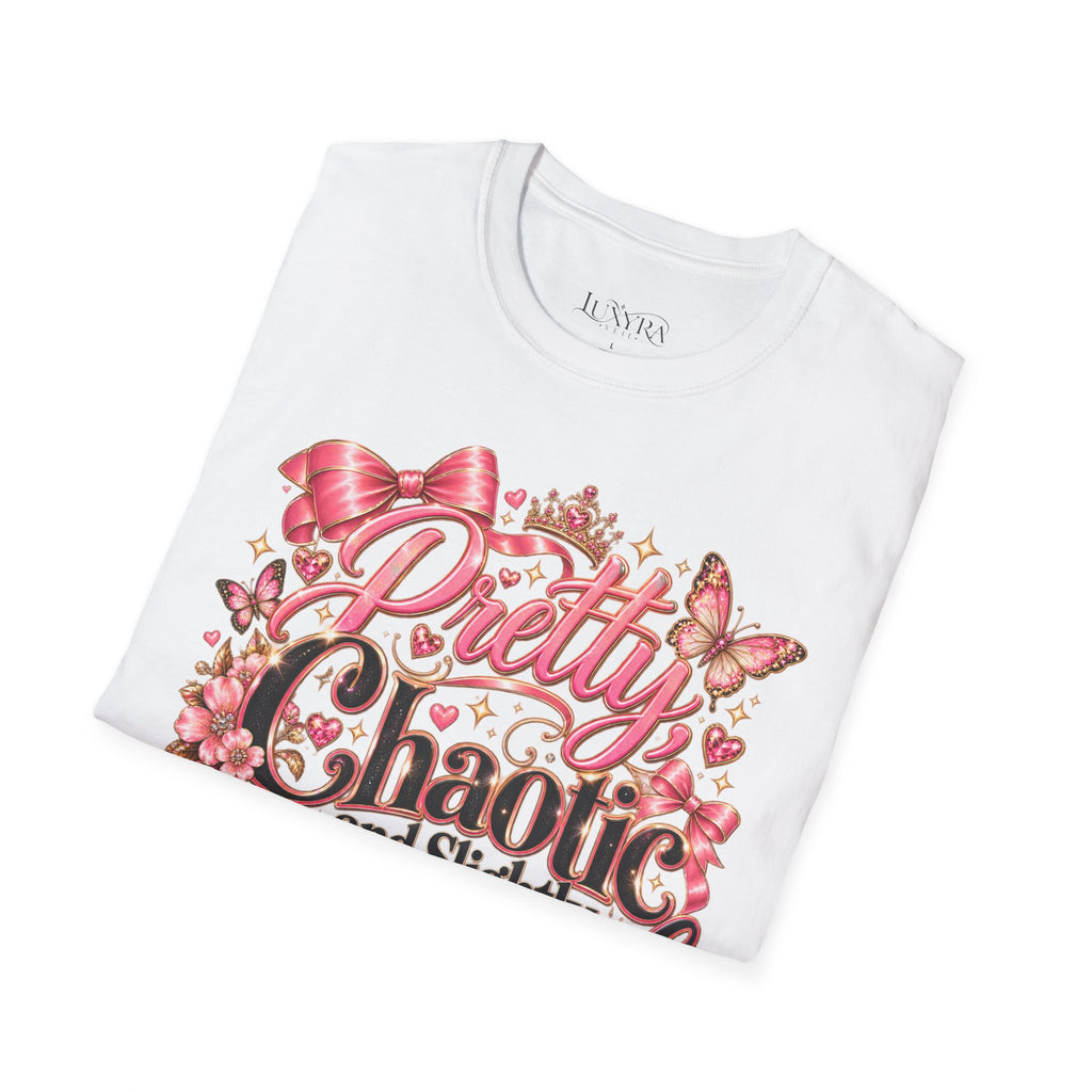 Pretty Chaotic and Unbothered Pink Tee